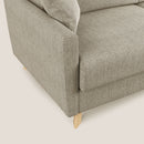 Divano Letto 3 Posti 180x94x97 cm in Tessuto Beige