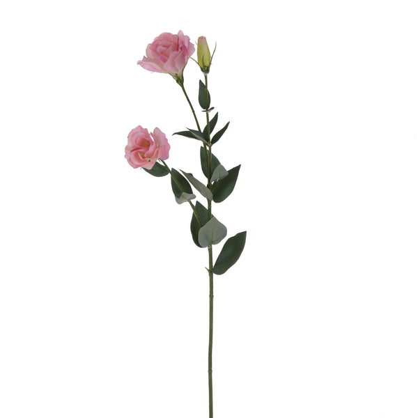 Set 8 künstliche Lisianthus, bestehend aus 3 Blumen, Höhe 75 cm, Rosa prezzo