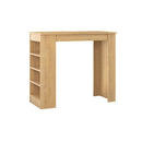 Tavolo da Pranzo Penisola 117x54x101,8 cm in MDF Swallow Rovere 