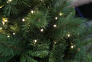 Albero di Natale Luminoso 1280 Rami 400 LED Bianco Caldo Ø125xH225 cm Soriani Dublino Verde Chiaro