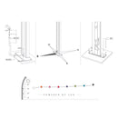 Doccia Solare da Esterno Giardino 30L Miscelatore e Lavapiedi Arkema Spring S Fascia Inox Blu