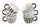 Set 6 Kaffeetassen aus Steinzeug 90 ml Villa d'Este Home Tivoli Masai Black