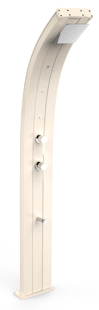 prezzo Doccia Solare da Giardino 40L Miscelatore Nebulizzatore e Lavapiedi Arkema Dada Bianco Crema