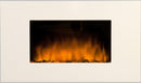 Camino Elettrico da Parete Effetto Fiamma 2000W CheminArte White Loft Bianco