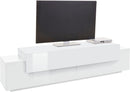 Mobile Tv 3 Ante a Ribalta 200x45x51,5 cm Coro Bianco Lucido/Bianco  