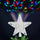 Puntale Proiettore LED per Albero di Natale a Forma di Stella 24x7 cm con Effetti Luce RGB in Plastica e Vetro Argento