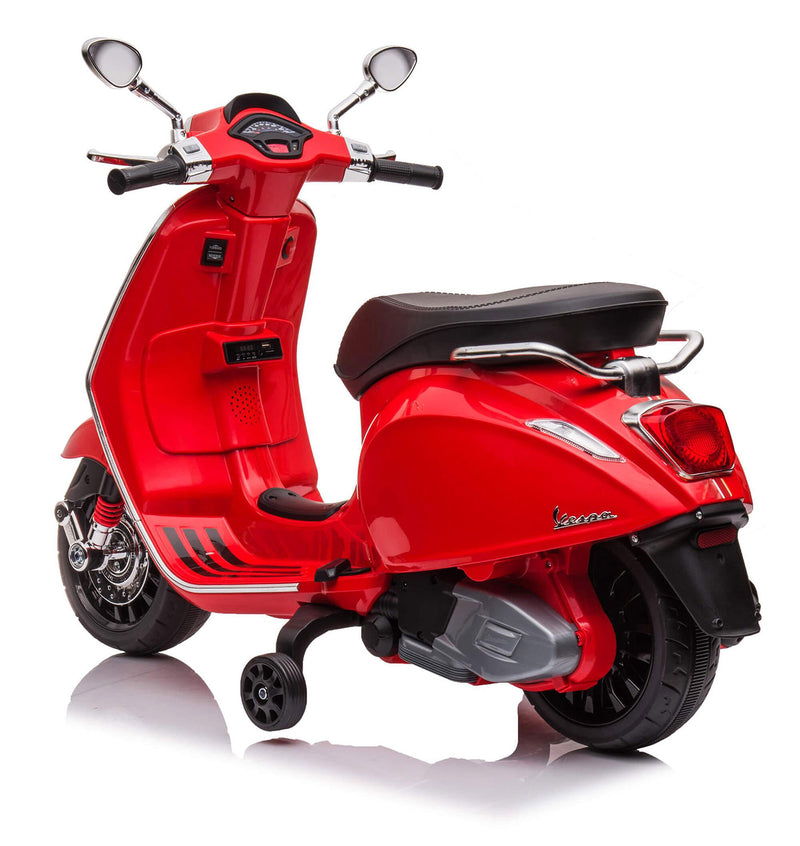 Scooter Elettrico per Bambini Licenza Ufficiale Piaggio Vespa 12V 4,5Ah Rosso       