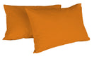Coppia di Federe Tinta Unita Zucca