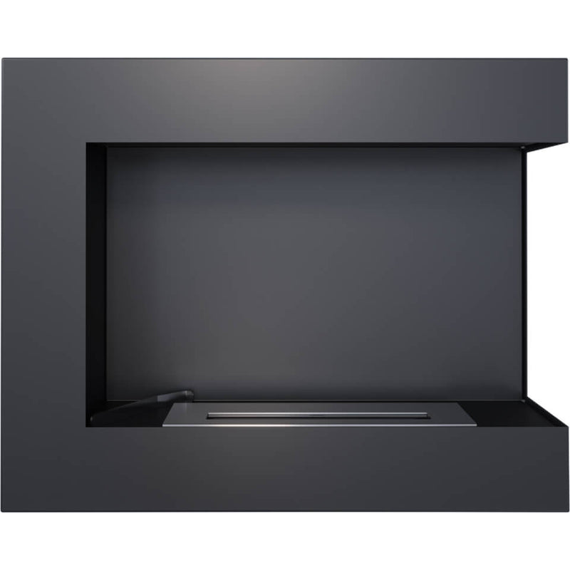 Camino a Bioetanolo da Incasso 60x48 cm Flig Tampa Nero Angolo a Destra