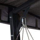 Dondolo 3 Posti da Giardino 200 x 115 x 168 cm  Sling Grigio