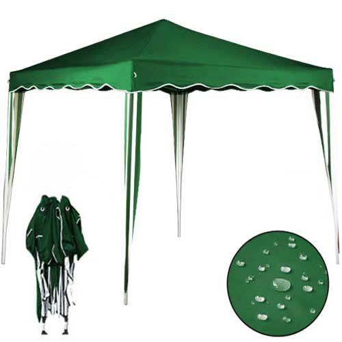 Gazebo da Giardino Pieghevole 3x3 m Impermeabile Richiudibile con Sacca Verde online
