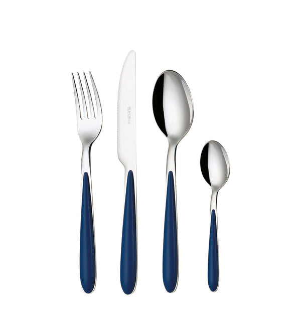 sconto Servizio Set di Posate 24 Pezzi in Acciaio Eme Caribe Blu 2