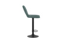 Set 2 Sgabelli Alex 45x52x88,5/103,5 cm con Alzata a GAS in Tessuto Easy-Clean Acquamarina      
