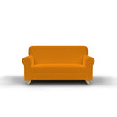 Copridivano 1, 2 E 3 Posti Elasticizzato in Tessuto Arancio