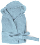 Accappatoio in Spugna 100% Cotone Azzurro Taglia S/M
