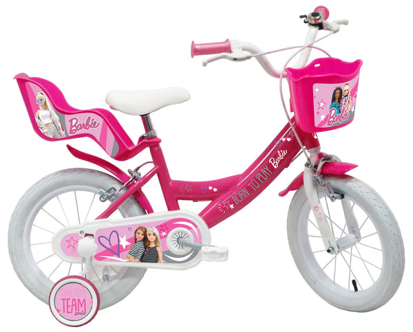 Barbie Pink Fahrrad für Mädchen 14" 2 Bremsen acquista