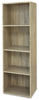 Libreria 4 ripiani 40x29x132 cm in Legno Rovere