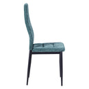 Set 4 Sedie 42x52x98 cm in Tessuto Milano Verdi