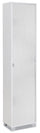 Kleiderschrank 1 Tür 43x190x29 cm weiß geflammt