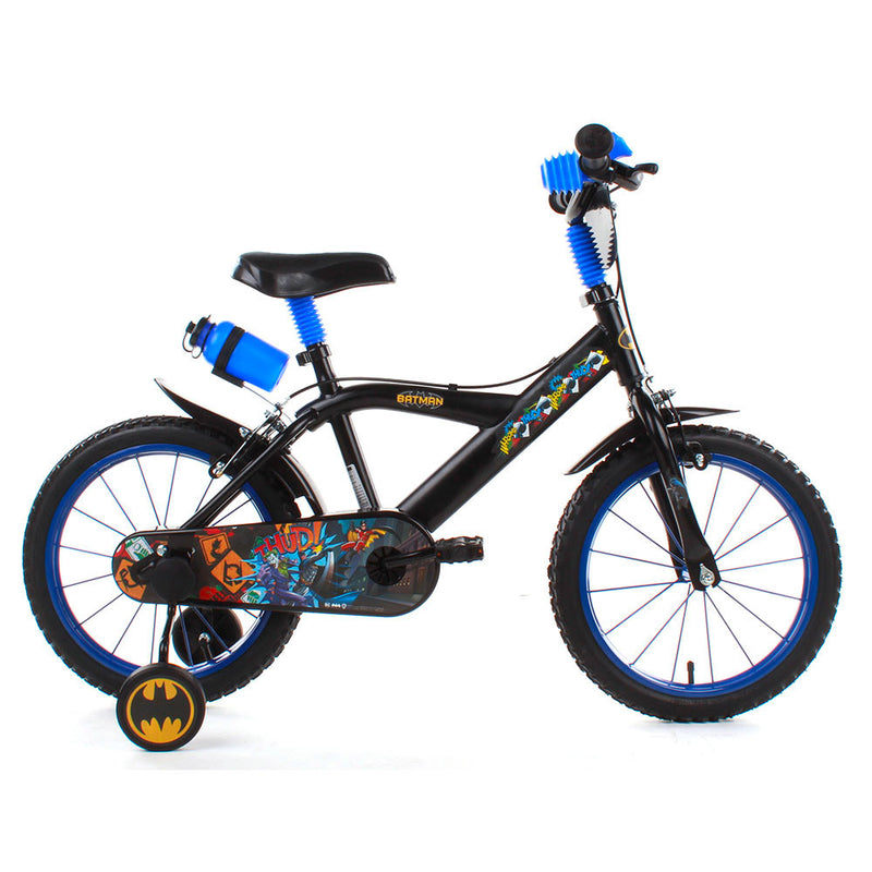 Bicicletta per Bambino 14" 2 Freni Batman Nera