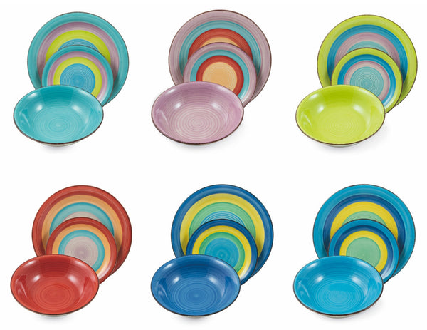 prezzo 18-teiliges Speiseservice aus Soriani Panarea Multicolor Hard Dolomite