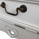 Mobiletto Cuore 1 44x33x70 h cm in Legno di paulownia Bianco