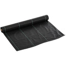 Telo per Pacciamatura 50x1 m in PP Drenante e Traspirante per Orto Serra e Giardino   Nero