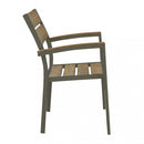 Poltrona Cayman 56x58x85 h cm in Alluminio Taupe