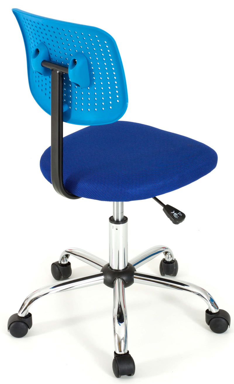 Sedia da Ufficio Operativa in Tessuto Painter Blu