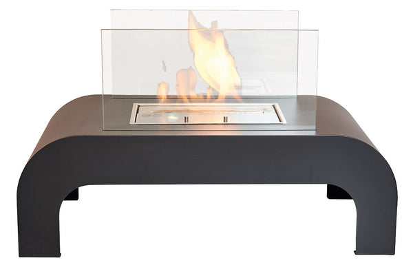 Bioethanol-Bodenkamin 30x75,5 cm Karlsen Trento Schwarz sconto