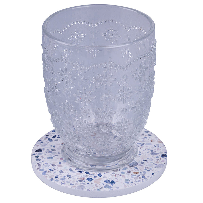 Set 6 Sottobicchieri Ø10x1 cm  in Ceramica VdE Tivoli 1996 Terrazzo