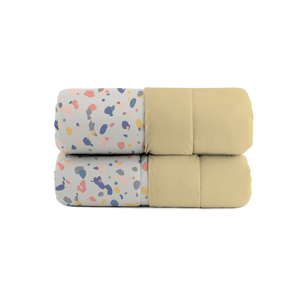 prezzo Trapunta Invernale Stampata in Microfibra 200gr Double Face Background Varie Misure