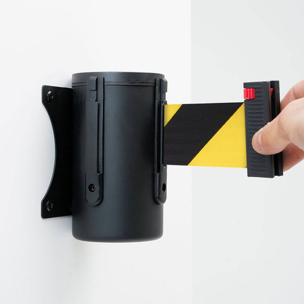 Tendinastro da Parete 4 m con Clip di Chiusura Nastro Giallo/Nero online