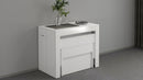 Panca Allungabile 66/290x25x45 cm Pratika Singola A Bianco Lucido  
