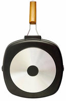 Bistecchiera Antiaderente in Alluminio 28x28cm Manico in Legno Soriani Marble Steack