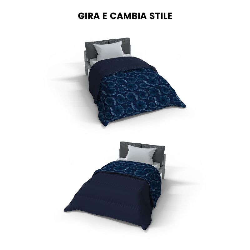 Trapunta Invernale Stampata in Microfibra 300gr Double Face Vortex Varie Misure