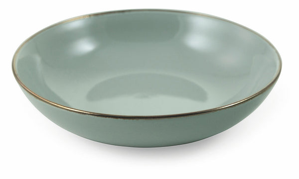 acquista Set 6 tiefe Teller Ø20,5x5,3 cm aus Steingut Villa d'Este Home Tivoli Royal Light Dove Grey