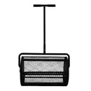 Spargi Terriccio e Concime da Giardino 65,5x41x111 cm 80L Asta Regolabile Nero 