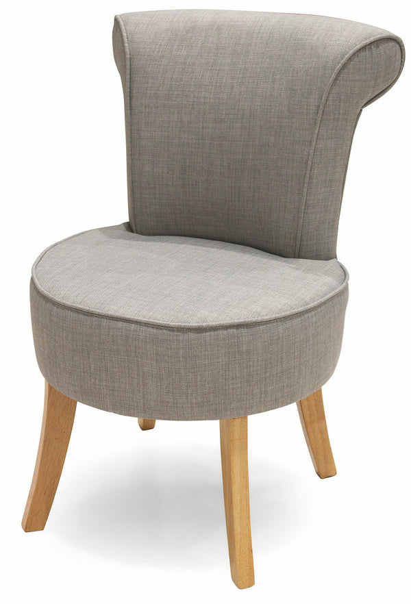 Gepolsterter Stuhl aus grauem Soriani-Holz mit Beinen aus Stoff prezzo