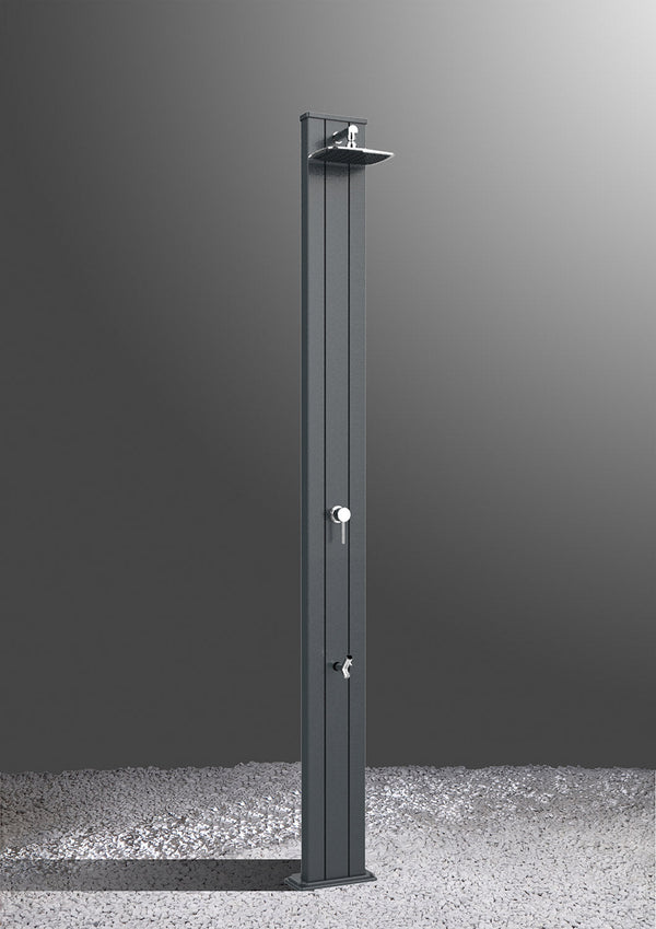 Doccia da Esterno Giardino Miscelatore e Lavapiedi Arkema Spring S Grigio Antracite online