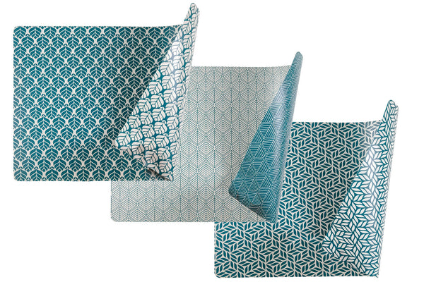 sconto Set mit 6 doppelseitigen Tischsets 45 x 30 cm Villa d'Este Home Tivoli Bali Leaf