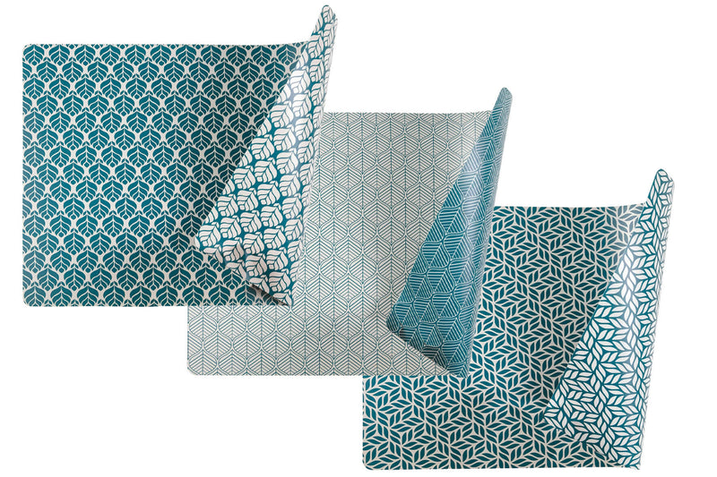 Set 6 Tovagliette Double Face 45x30 cm Villa d'Este Home Tivoli Bali Leaf