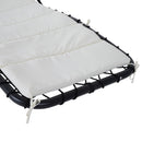 Sedia Dondolo Pensile Relax Chaise Longue di Lusso con Tettuccio Crema 