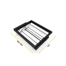 Kit Cassetto Portascarpe e Telaio per Armadio 600 mm in Alluminio e Plastica Emuca Nero