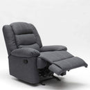 Poltrona Relax Reclinabile Manuale 89x100x100 cm in Tessuto Grigio