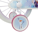 Bicicletta per Bambine 16" Disney Frozen Freni Caliper e Stabilizzatori in Acciaio Hi-Ten Azzurro