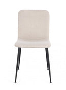 Set 4 Sedie 44x56x81 cm Rinas in Tessuto Beige