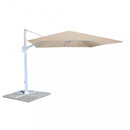 Ombrellone da Giardino Saturno Decentrato 3x3 m in Alluminio grigio Telo Tortora