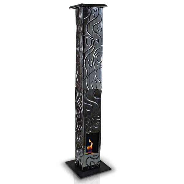 Bioethanol Bodenkamin aus Keramik 30x135 cm Ferazzoli Quadra-G Cetonia sconto