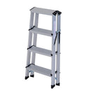 Scaletta Pieghevole in Alluminio 4 Gradini   Silver